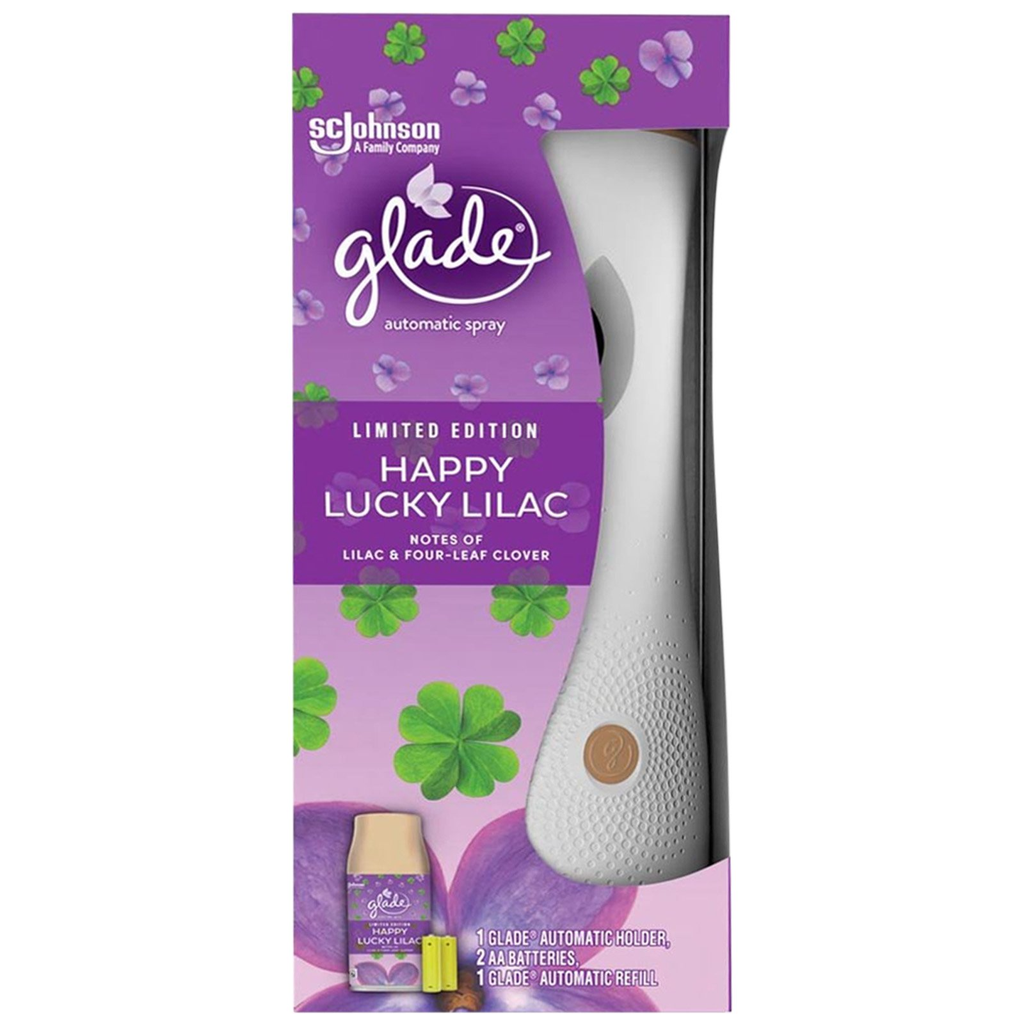 GLADE AUTOMATIC SPRAY HAPPY LUCKY LILAC 269ML