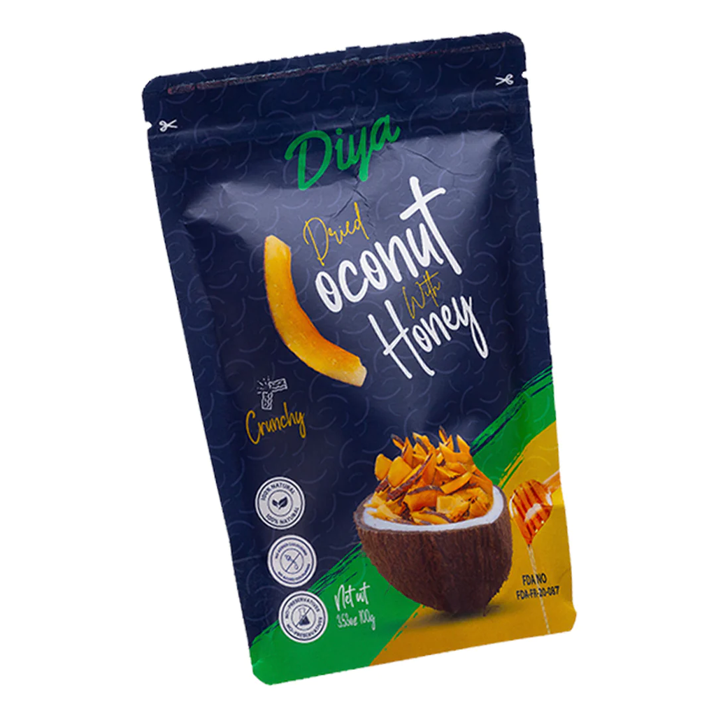DIYA DRIED COCONUT WITH HONEY CHIPS 100G