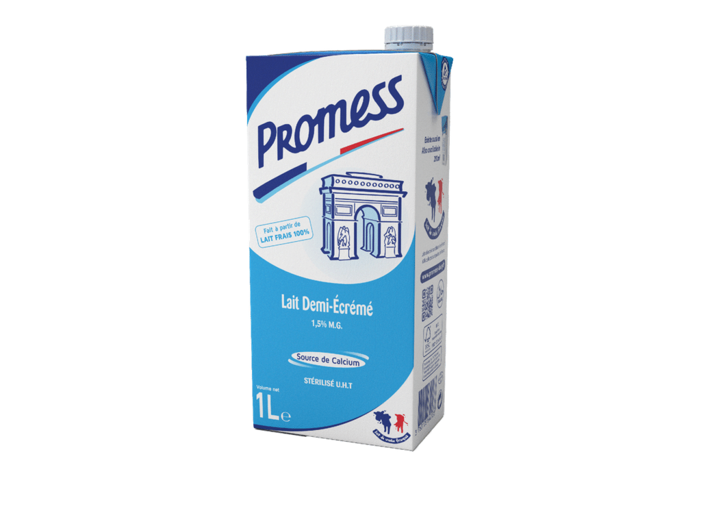 PROMESS SEMI SKIMMED MILK 1L