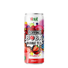 VINUT POPPING BOBA BUBBLE TEA-STRAWBERRY 320ML