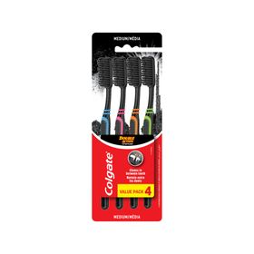 COLGATE TB DOUBLE ACTION CHARCOAL VALUE PACK 4