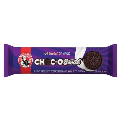 BAKERS CHOCO BREAK BISCUITS 125G