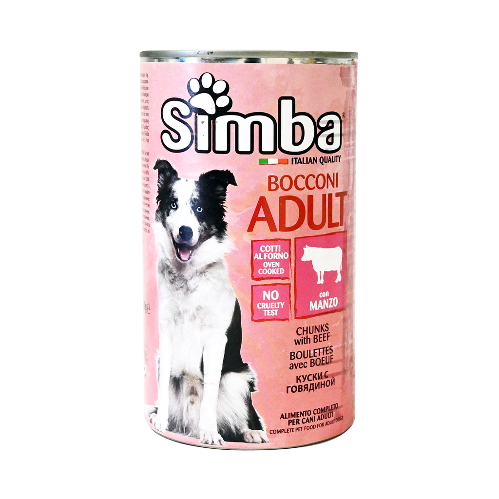 SIMBA ADULTS CHUNKS WITH BEEF 1230G