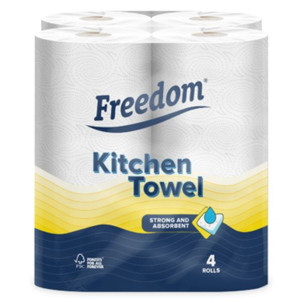 FREEDOM KITCHEN TOWEL 4 ROLLS