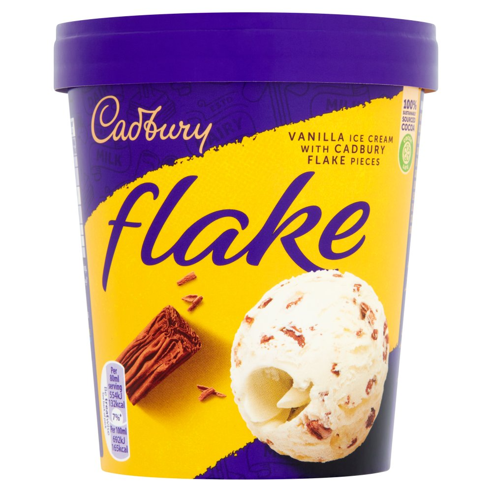 CADBURY VANILLA ICE CREAM FLAKES 480ML