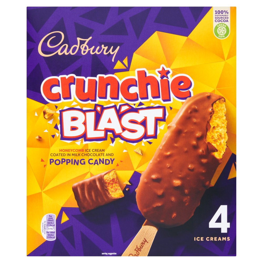 CADBURY CRUNCHIE BLAST ICE CREAM 360ML