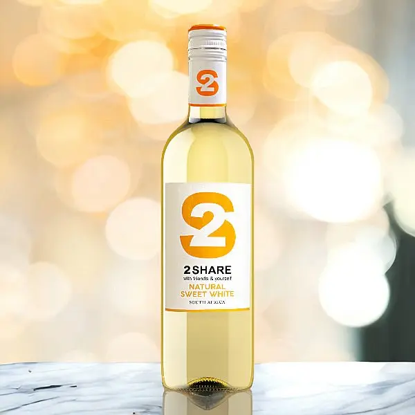 2 SHARE NATURAL SWEET WHITE WINE 750ML 