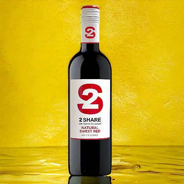 2 SHARE NATURAL SWEET RED WINE 750ML  