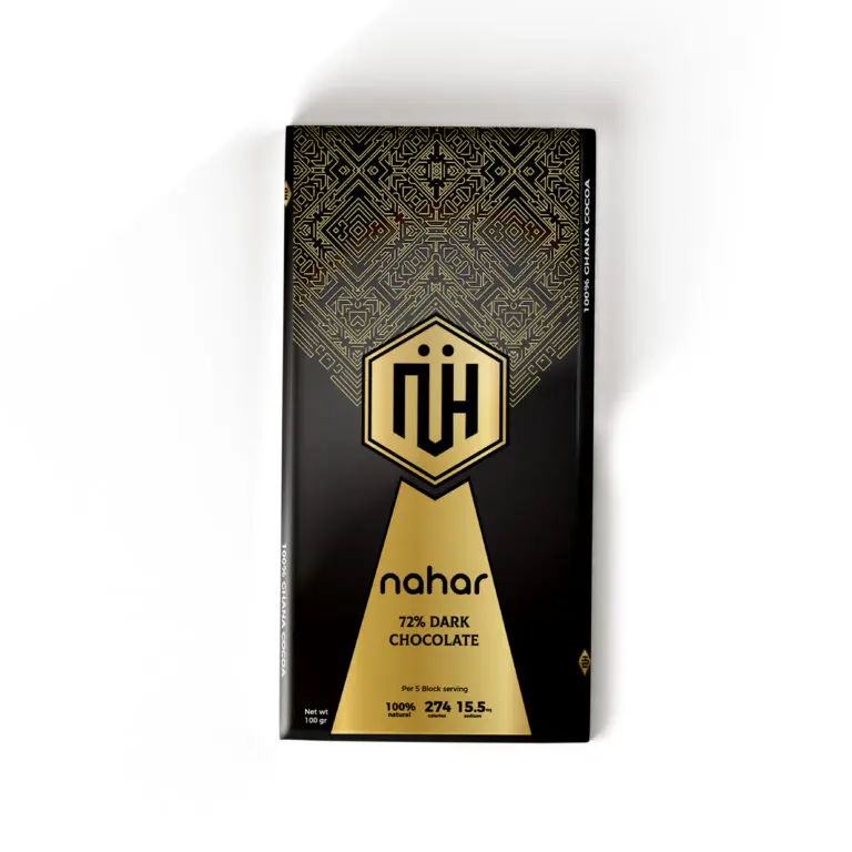 NAHAR 72% DARK CHOCOLATE 100G 