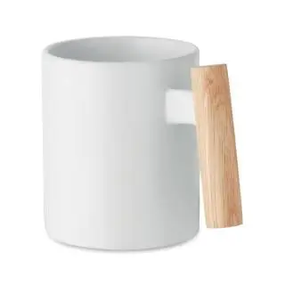 COFFEE MUG WITH WOODEN HANDLE