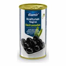 DIAMIR PITTED BLACK OLIVES 345G 