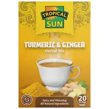 TROPICAL SUN TURMERIC & GINGER HERBAL TEA 40G