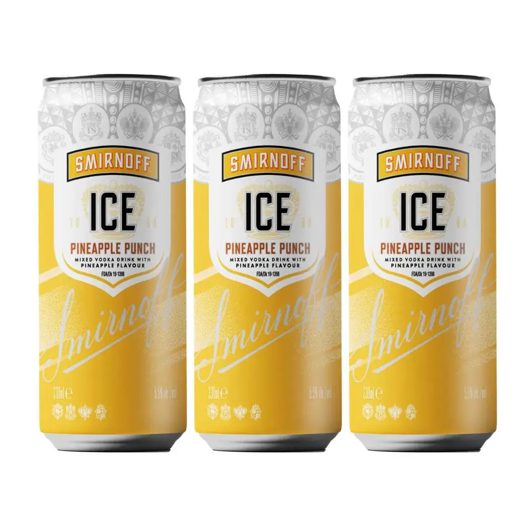 SMIRNOFF ICE PINEAPPLE PUNCH 330ML 