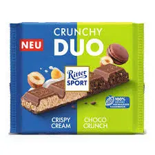 RITTER SPORT DUO CRUNCHY 218G 