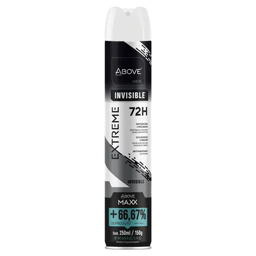 ABOVE MAXX MEN DEO SPRAY INVISIBLE 250ML  