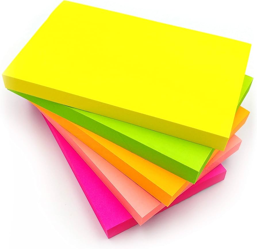DL OFFICE STICKY NOTES 3X5INCH (76 X 127MM)