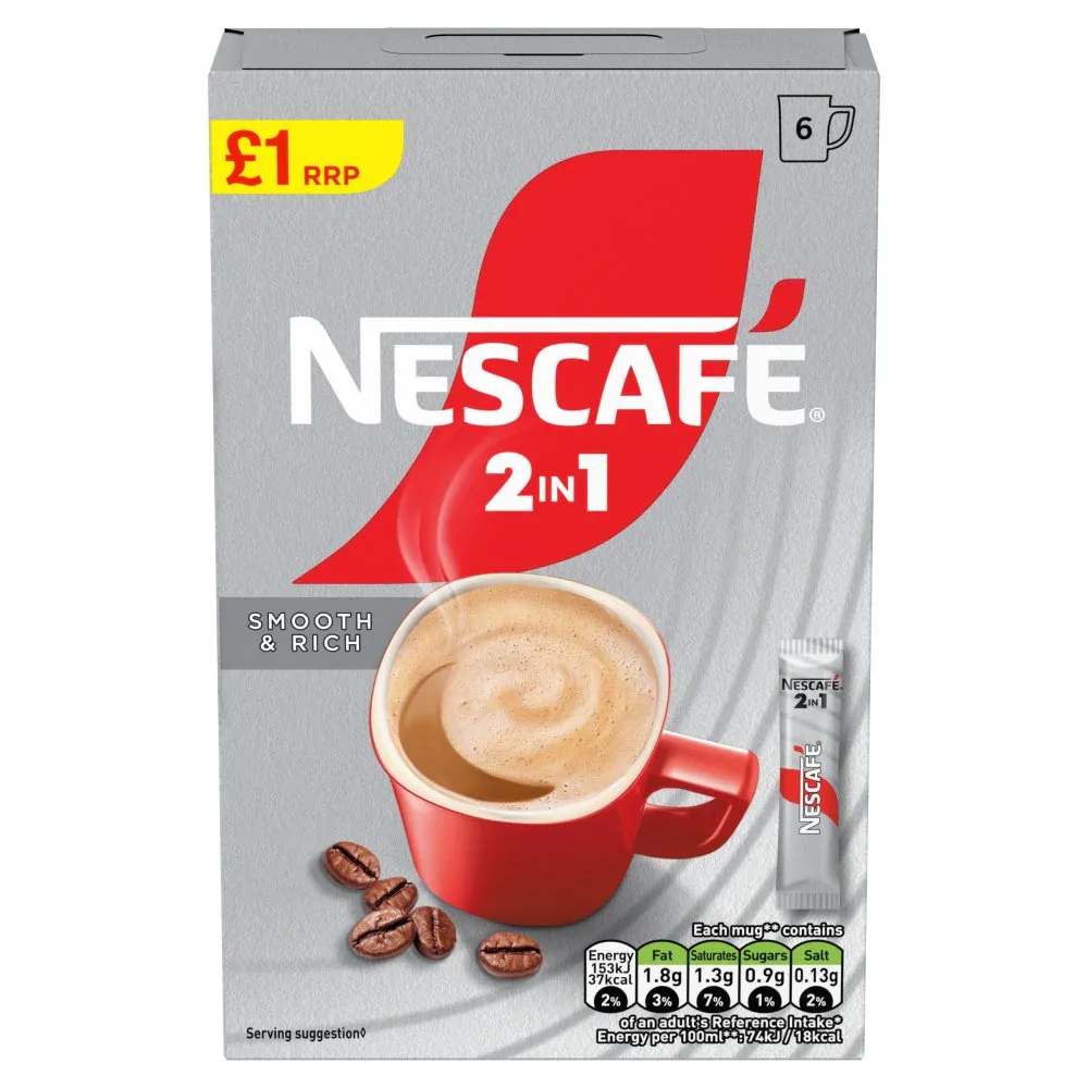 NESCAFE 2 IN 1 SMOOTH & RICH 54G 