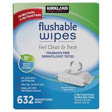 KIRKLAND FLUSHABLE WIPES