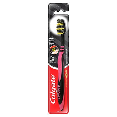 COLGATE TOOTHBRUSH ZIGZAG CHARCOAL