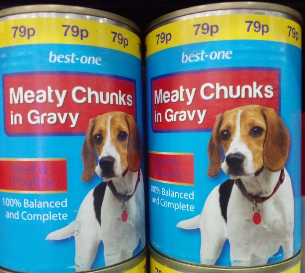 BEST-ONE DOG FOOD BEEF & POULTRY CHUNK GRAVY 400G