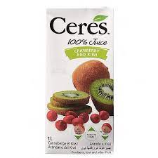 CERES CRANBERRY & KIWI JUICE 1L