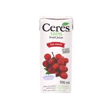 CERES RED GRAPE JUICE 200ML