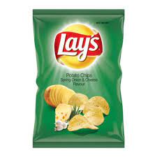 LAYS POTATO CHIPS SPRING ONION&CHEESE 105G