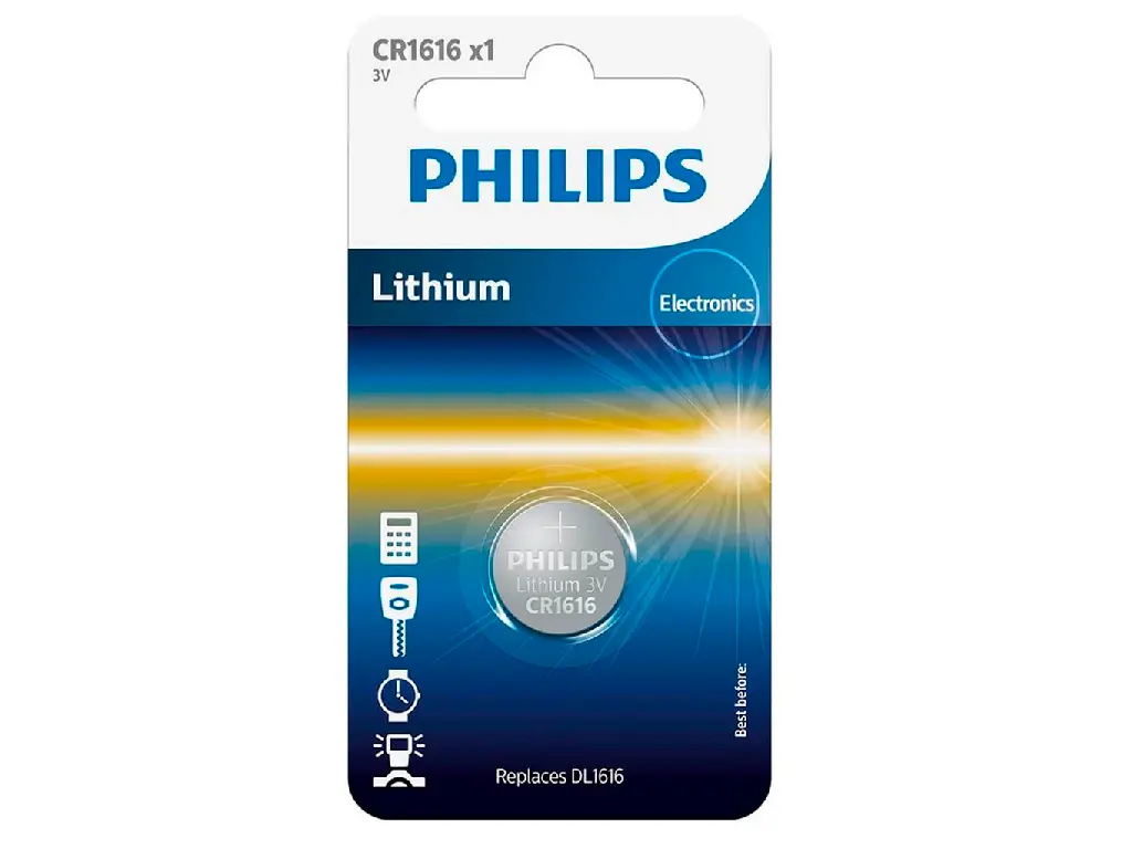 PHILIPS LITHIUM BATTERY CR1616(MINI CELL)