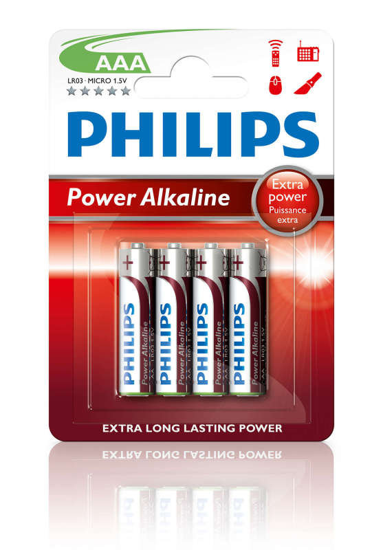 PHILIPS PREMIUM ALKALINE BATTERY LR6M4B AAX4