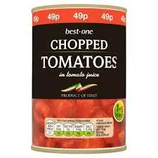 BEST-ONE  CHOPPED TOMATOES 400G