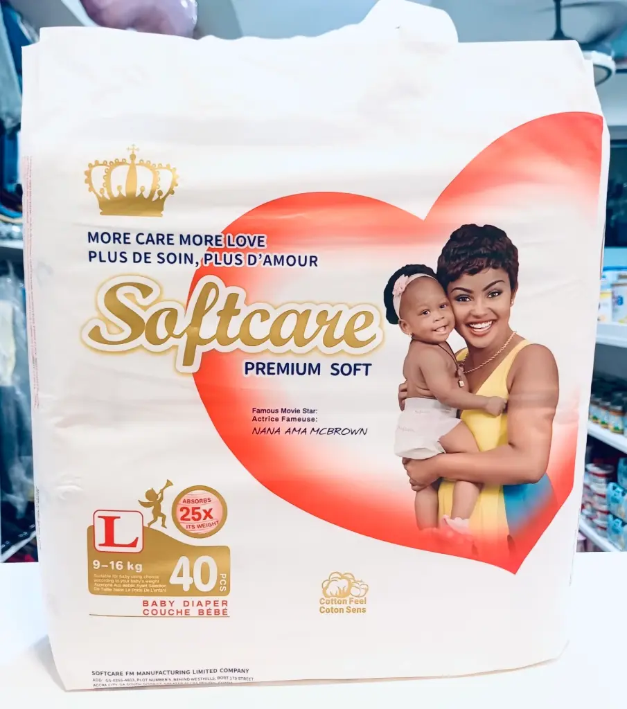 SOFTCARE BABY DIAPER PREMIUM SOFT L 40PCS