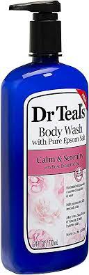DR TEAL'S CALM & SERENITY ROSE BODY WASH 710ML