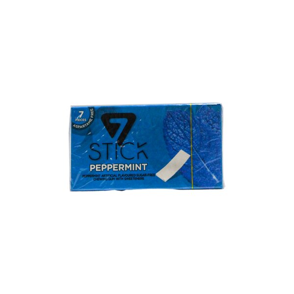 7 STICK BUBBLE GUM PEPERMINT14.5G