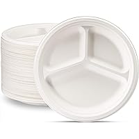 EVERPACK PARTY TIME 10'' PLASTIC PLATES-FLAT 3 COMP. 26CM
