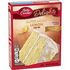 BETTY CROCKER DELIGHTS SUPER MOIST LEMON CAKE MIX 432G