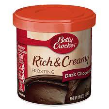 BETTY CROCKER RICH & CREAMY FROSTING DARK CHOCOLATE 453G