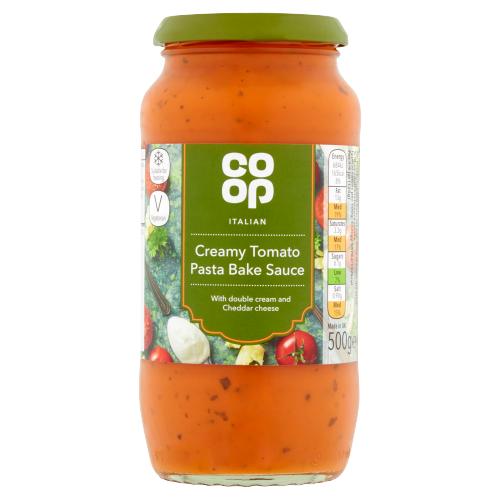 CO-OP CREAMY TOMATO PASTA SAUCE 500G