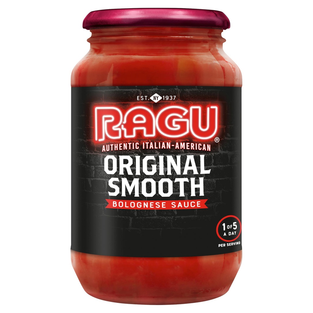 RAGU SAUCE ORIGINAL SMOOTH BOLOGNESE 500G
