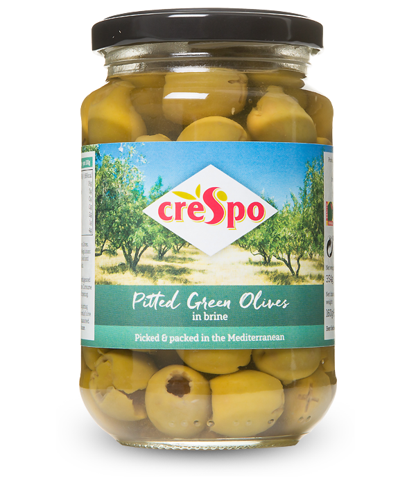 CRESPO PITTED GREEN OLIVES