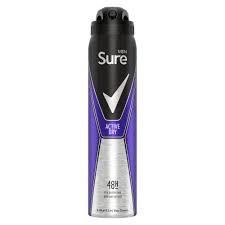 SURE DEO SPRAY FOR MEN ACTIVE DRY 250ML