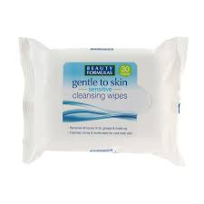 BEAUTY FORMULAS GENTLE ON SKIN FACIAL WIPES 