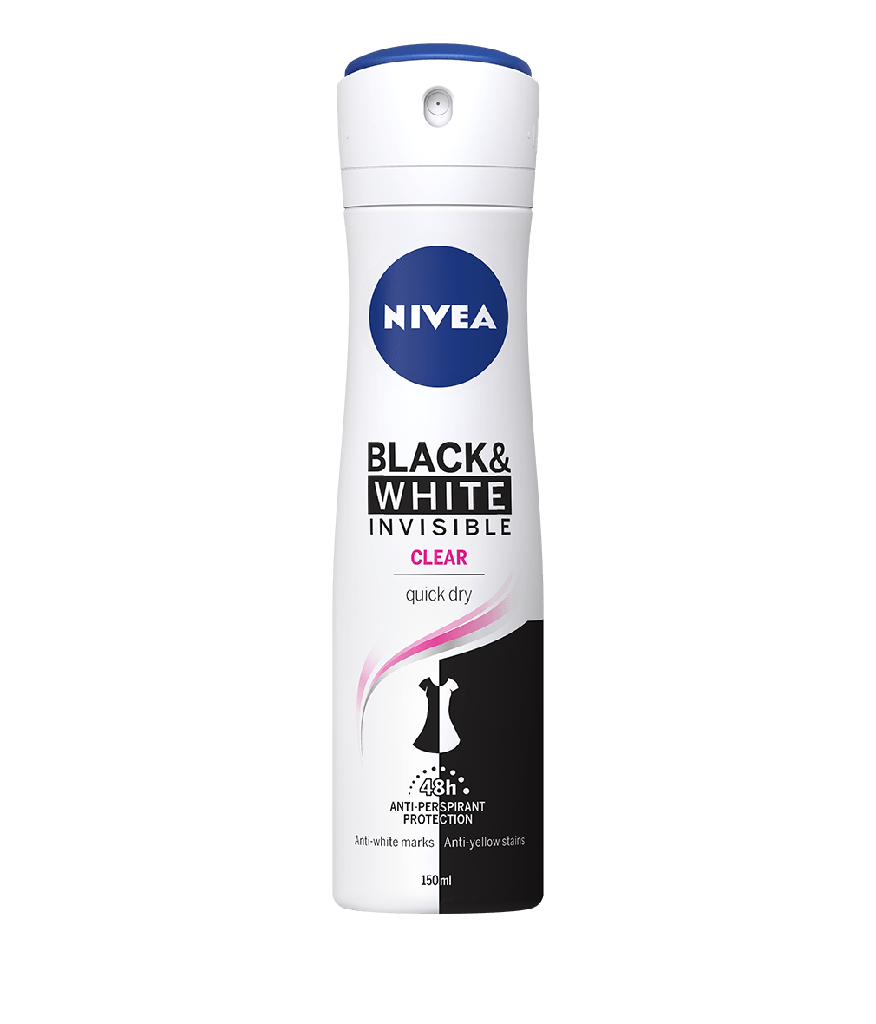 NIVEA DEO SPRAY BLACK&WHITE FOR WOMEN 150ML