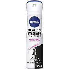 NIVEA DEO SPRAY BLACK & WHITE FOR WOMEN 250ML