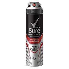 SURE DEO SPRAY FOR MEN ANTIBACTERIAL ODOUR PROTECTION 250ML