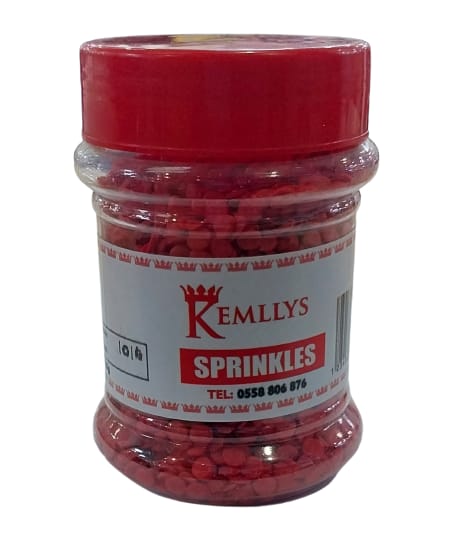 KEMILLYS SPRINKLES RED 160G