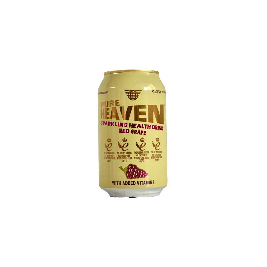 PURE HEAVEN SPARKLING RED GRAPES CAN 330ML
