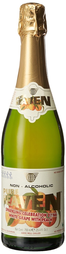 PURE HEAVEN SPARKLING WHITE GRAPE & PEACH 750ML
