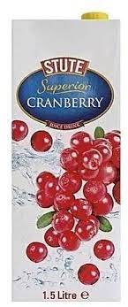 STUTE SUPERIOR CRANBERRY FRUIT JUICE 1.5L