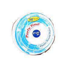 EVERPACK PLASTIC PLATES 10'' 1 COMPARTMENT 26CM