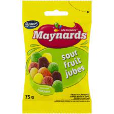 MAYNARDS SOUR FRUIT JUBES 75G